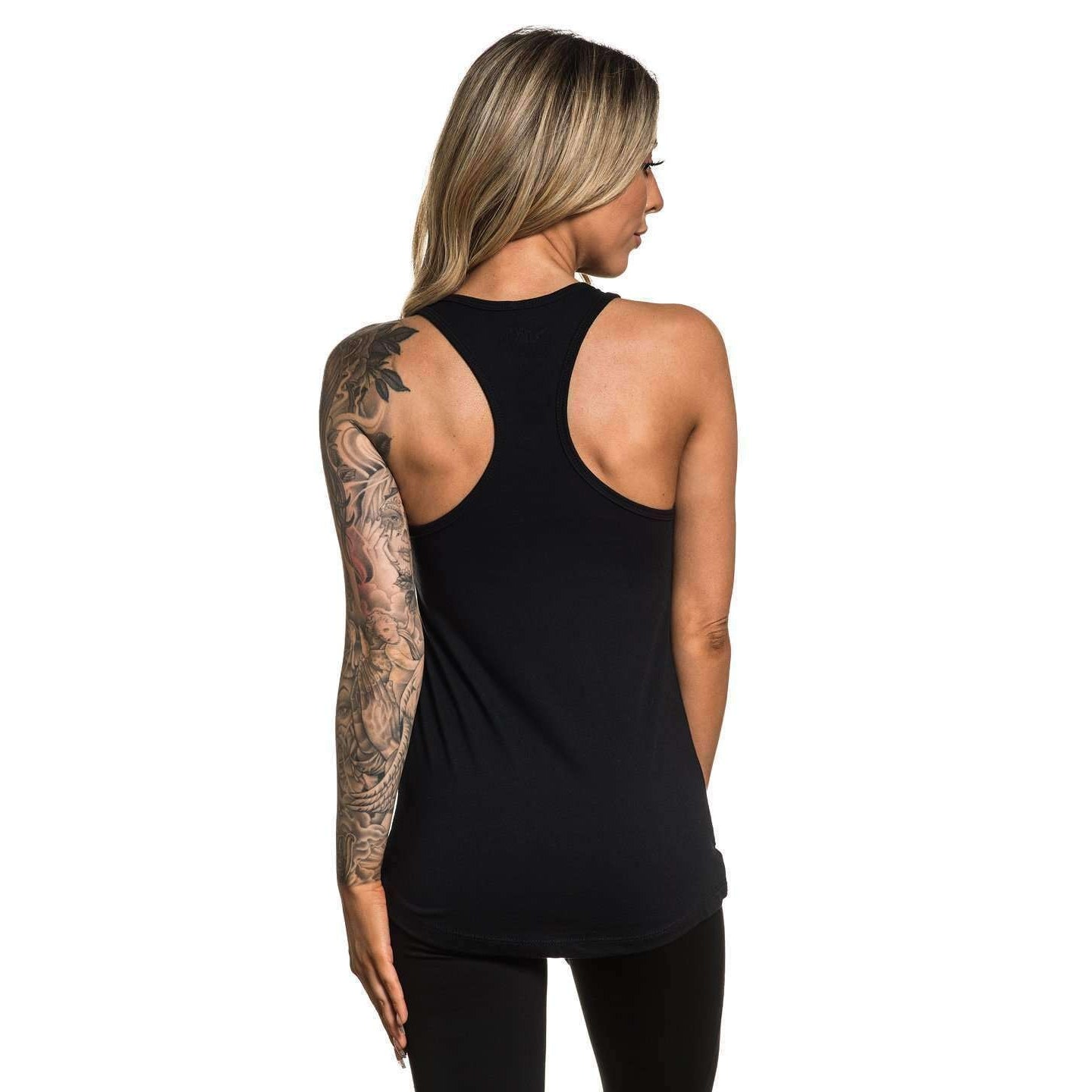 SULLEN ANGELS STANDARD ISSUE BLACK TANK VEST