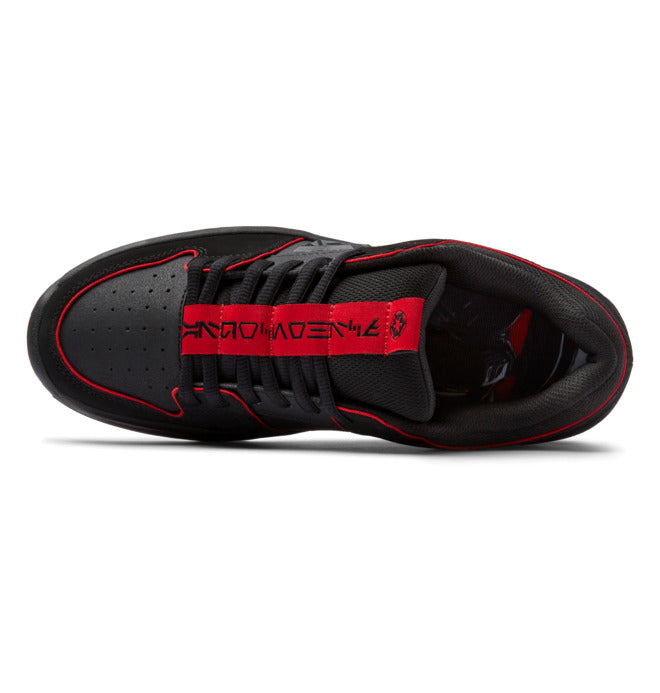 STAR WARS X DC SHOES LYNX ZERO BLACK & RED TRAINERS