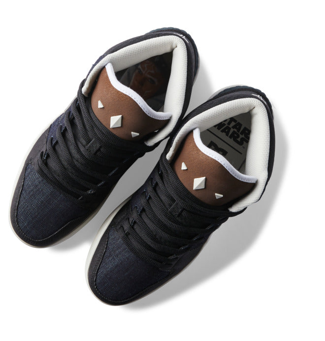 STAR WARS X DC SHOES MANTECA 4 HI AHSOKA TANO BLACK & BROWN TRAINERS