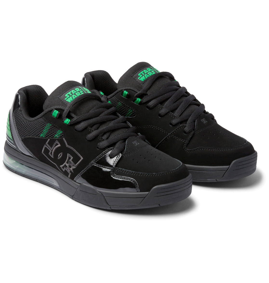 STAR WARS MANDALORIAN X DC SHOES VERSATILE BLACK GREEN TRAINERS
