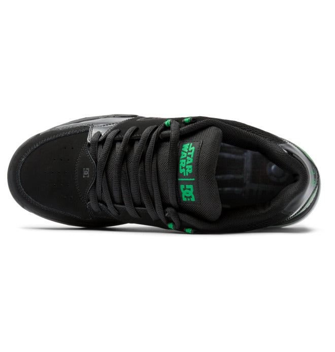 STAR WARS MANDALORIAN X DC SHOES VERSATILE BLACK GREEN TRAINERS