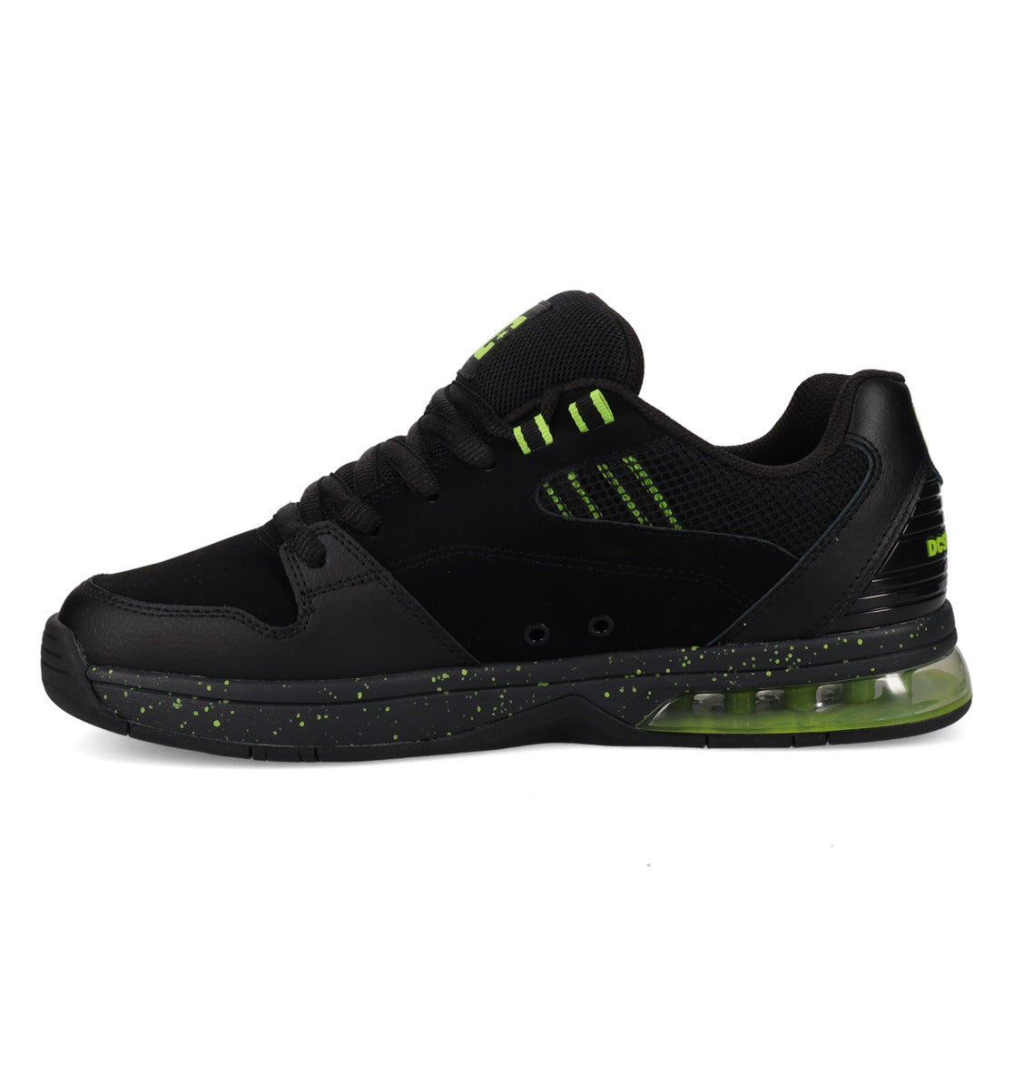 DC SHOES VERSATILE LE BLACK LIME TRAINERS