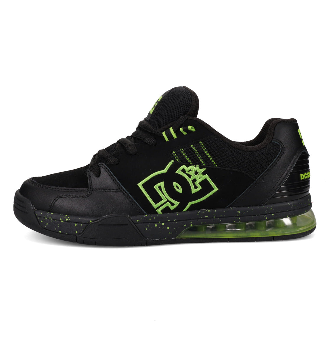 DC SHOES VERSATILE LE BLACK LIME TRAINERS