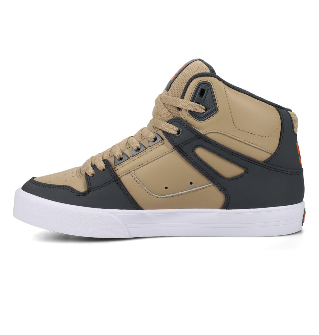 DC SHOES PURE HIGH TOP WC TAN GREY ORANGE TRAINERS