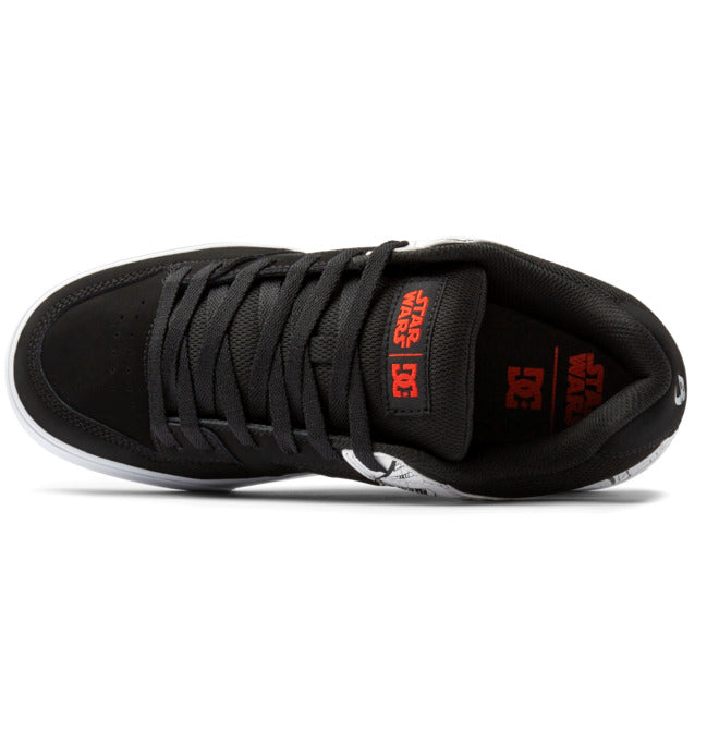 STAR WARS™ MANDALORIAN X DC SHOES PURE BLACK WHITE & GREY TRAINERS