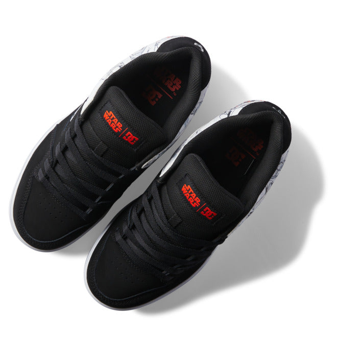STAR WARS™ MANDALORIAN X DC SHOES PURE BLACK WHITE & GREY TRAINERS