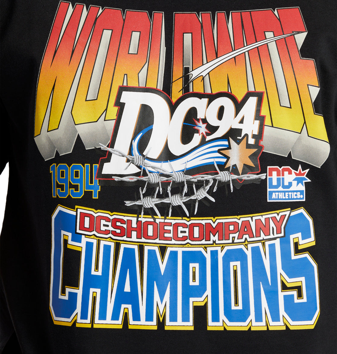 DC SHOES 94 CHAMPS BLACK T-SHIRT