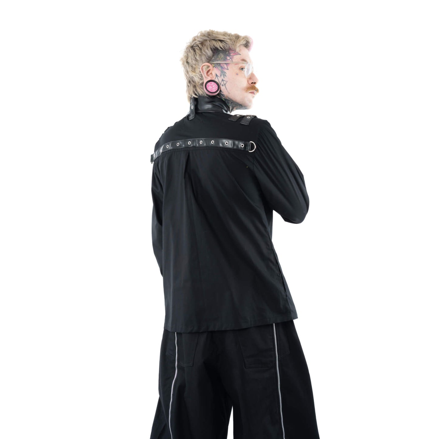 VIXXIN POIZEN INDUSTRIES AJANI SHIRT BLACK MENS