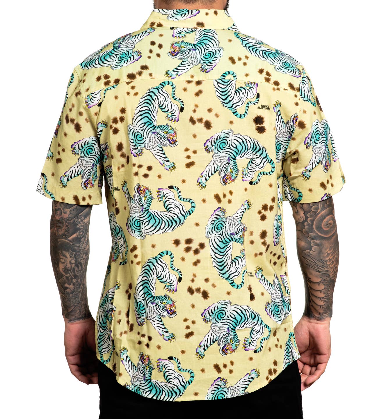 SULLEN CLOTHING TURQUOISE TIGER WOVEN SHIRT