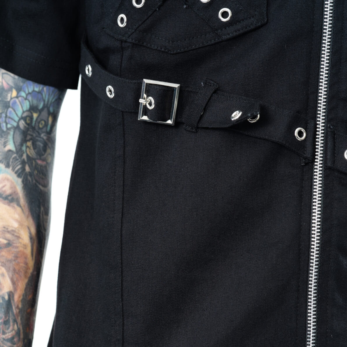 VIXXIN POIZEN INDUSTRIES BATES SHIRT BLACK MENS