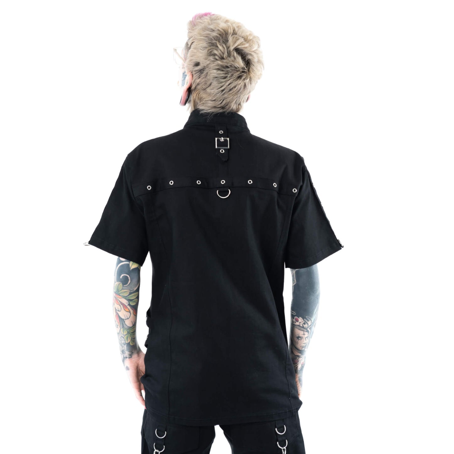 VIXXIN POIZEN INDUSTRIES BATES SHIRT BLACK MENS