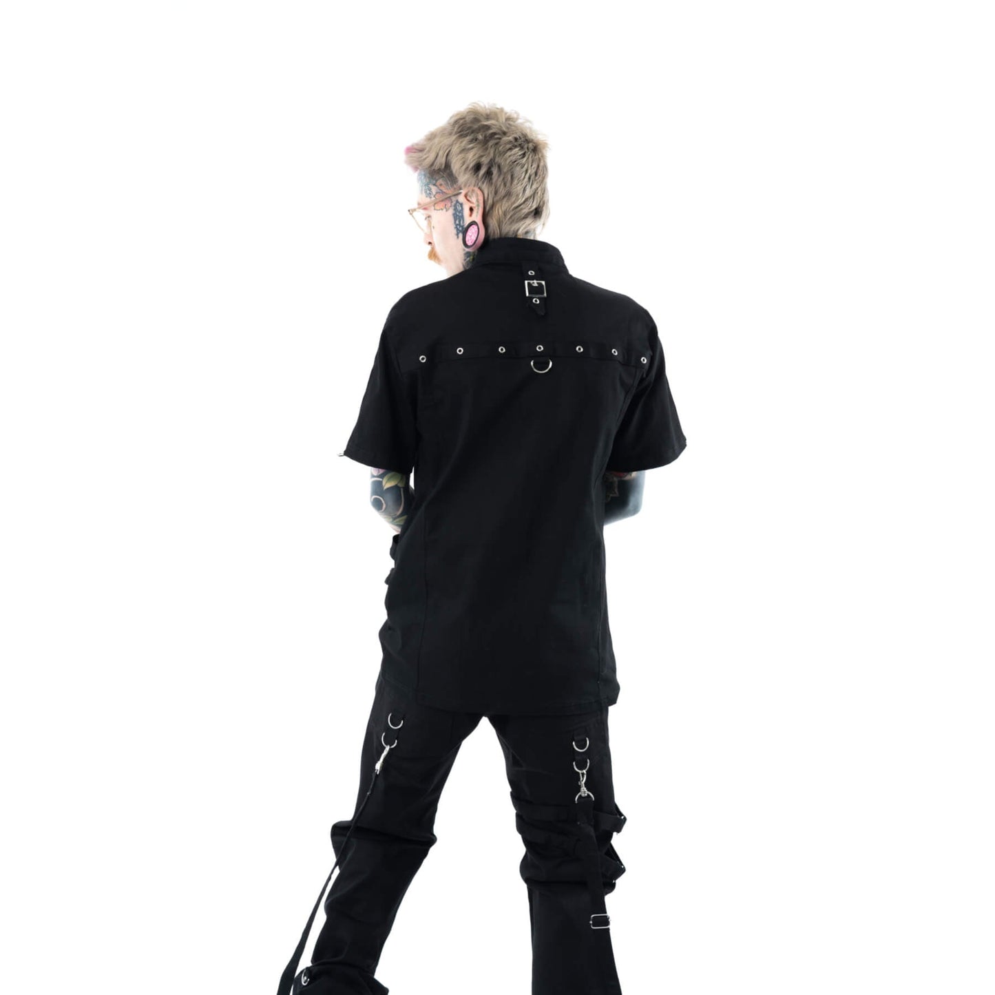 VIXXIN POIZEN INDUSTRIES BATES SHIRT BLACK MENS