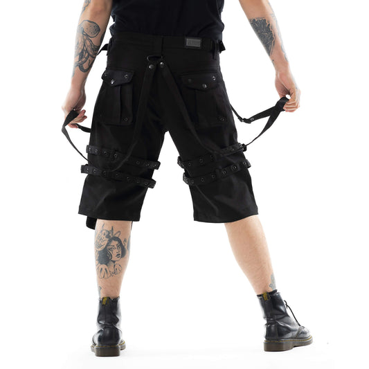 VIXXIN MENS DALE SHORTS BLACK