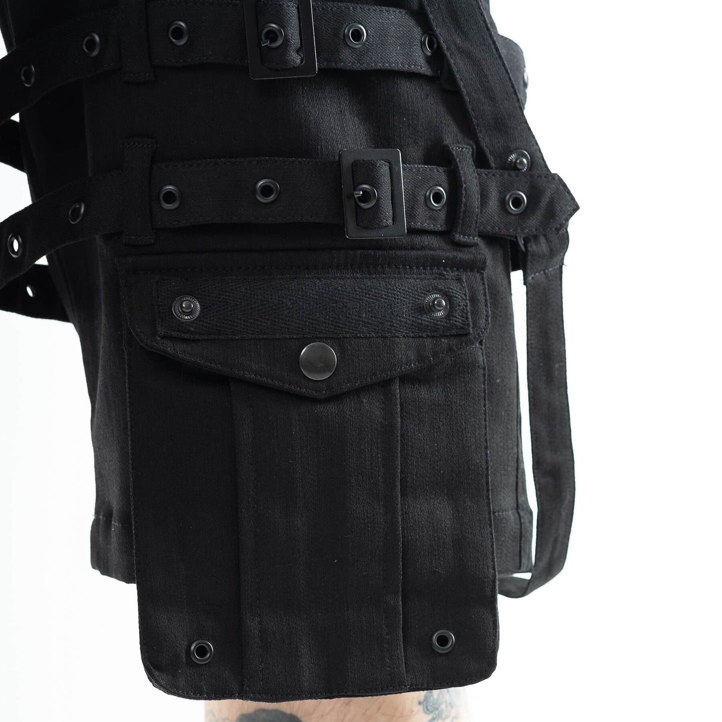 VIXXIN MENS DALE SHORTS BLACK