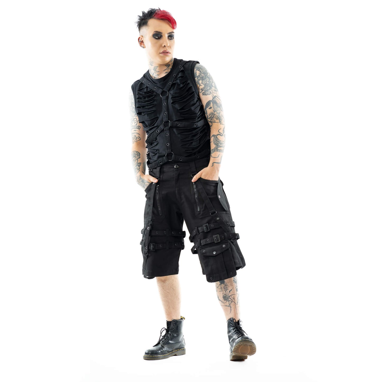 VIXXIN MENS DALE SHORTS BLACK
