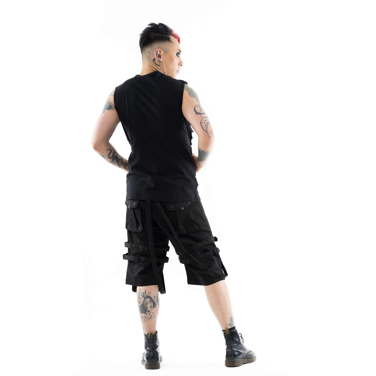 VIXXIN MENS DALE SHORTS BLACK