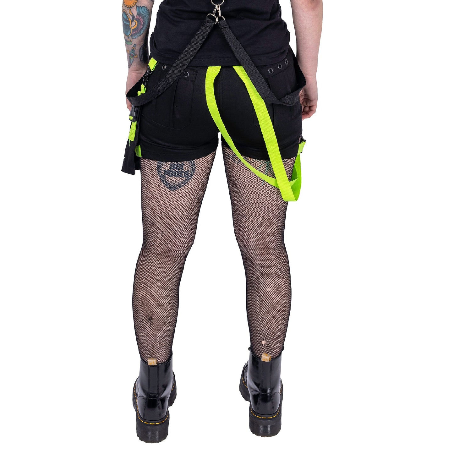 POIZEN HEARTLESS DANGER SHORTS - BLACK GREEN