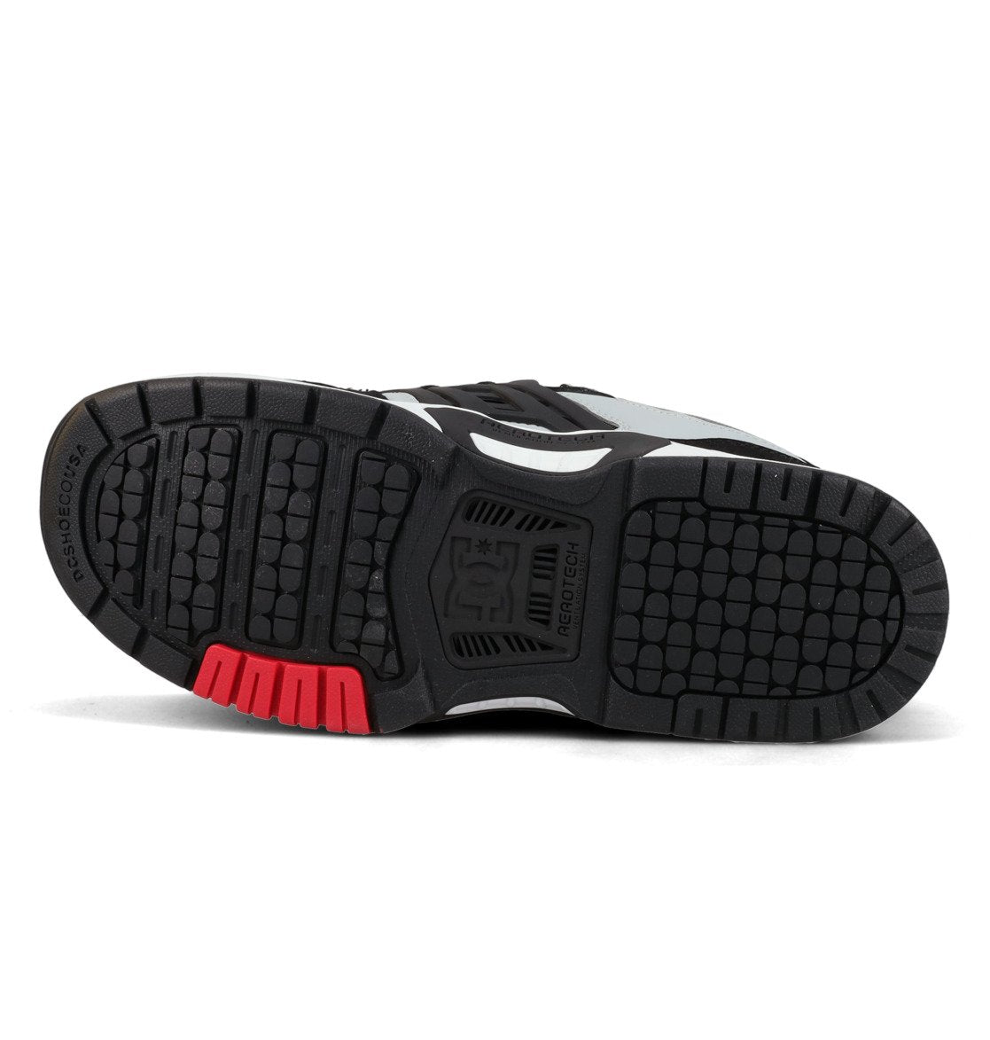 DC SHOES AT-2 BLACK GREY RED TRAINERS