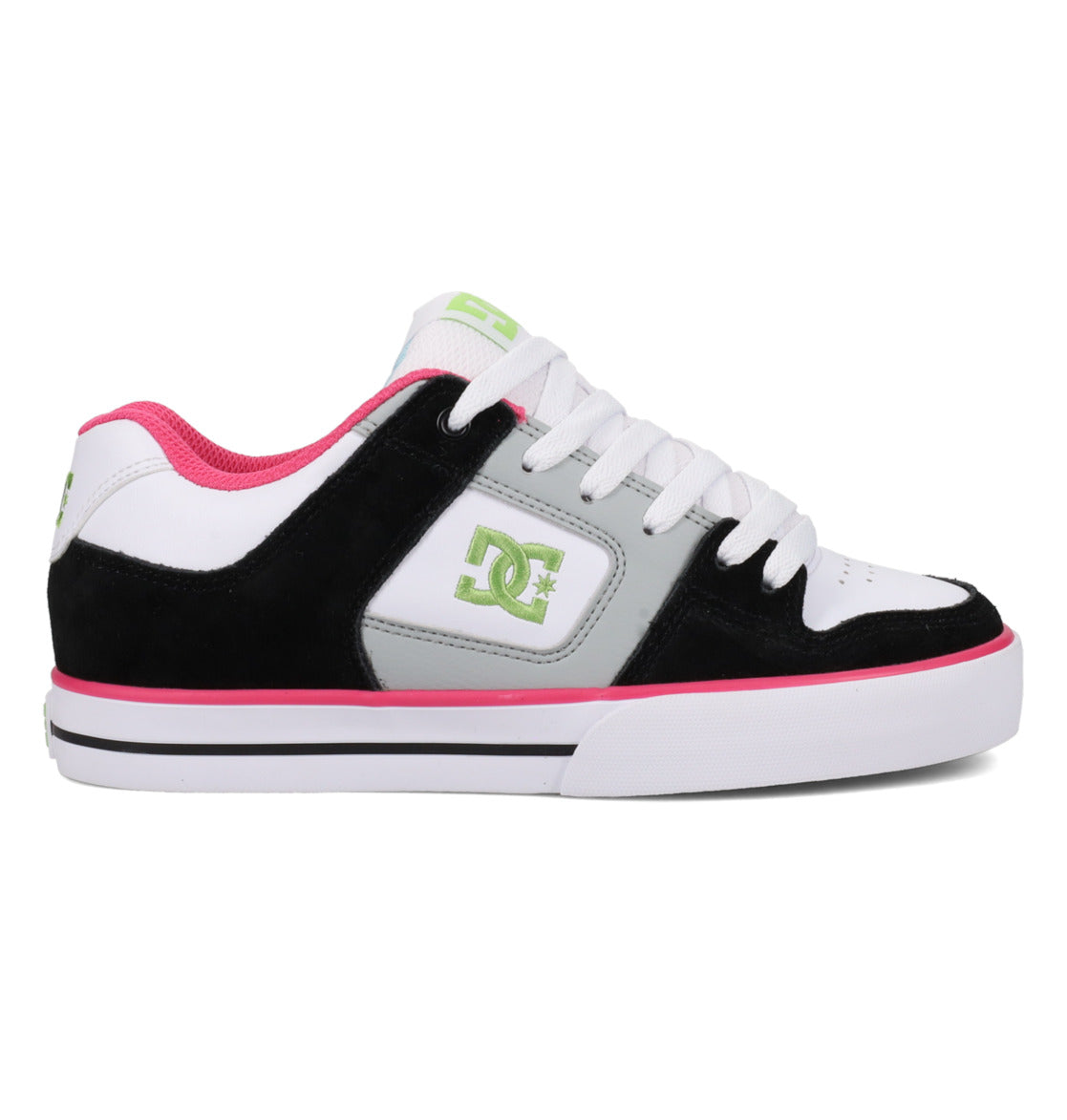 DC SHOES PURE BLACK WHITE MULTI LADIES TRAINERS