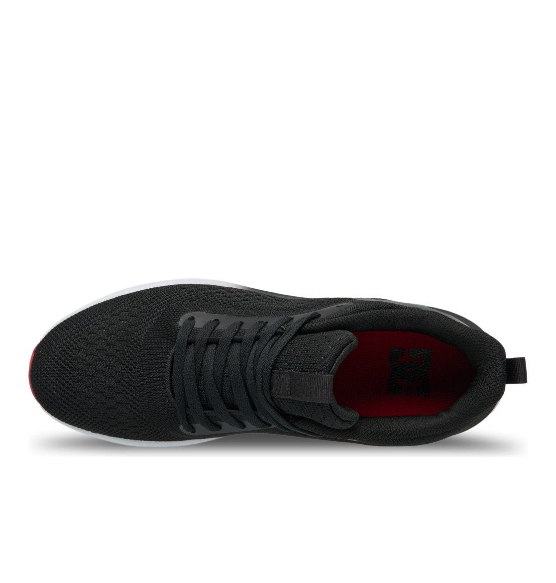 DC SHOES ROADMAX BLACK WHITE RED TRAINERS