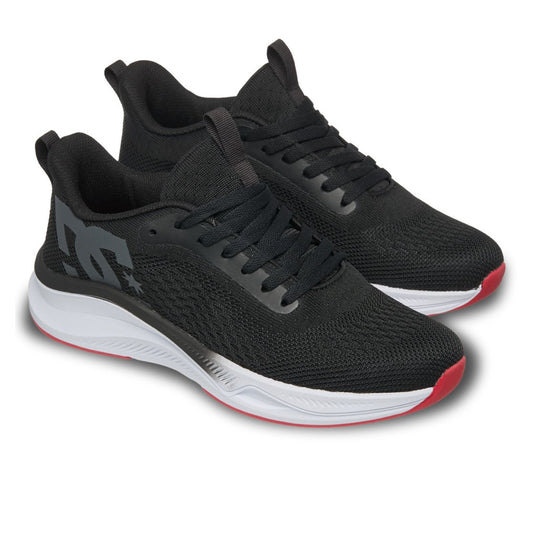 DC SHOES ROADMAX BLACK WHITE RED TRAINERS
