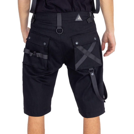 VIXXIN MENS ELLIS SHORTS BLACK