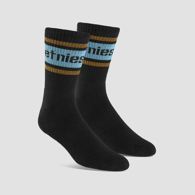 ETNIES CREW SOCK BLACK BLUE