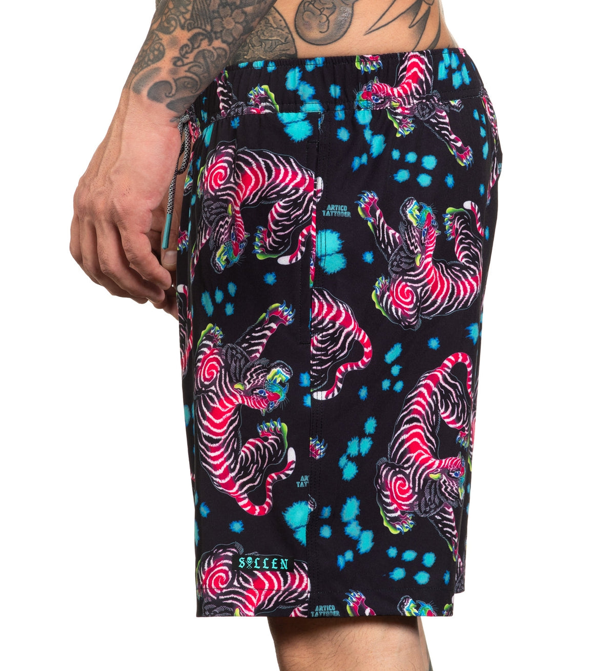 SULLEN CLOTHING ARTICO TIGER BOARDSHORTS