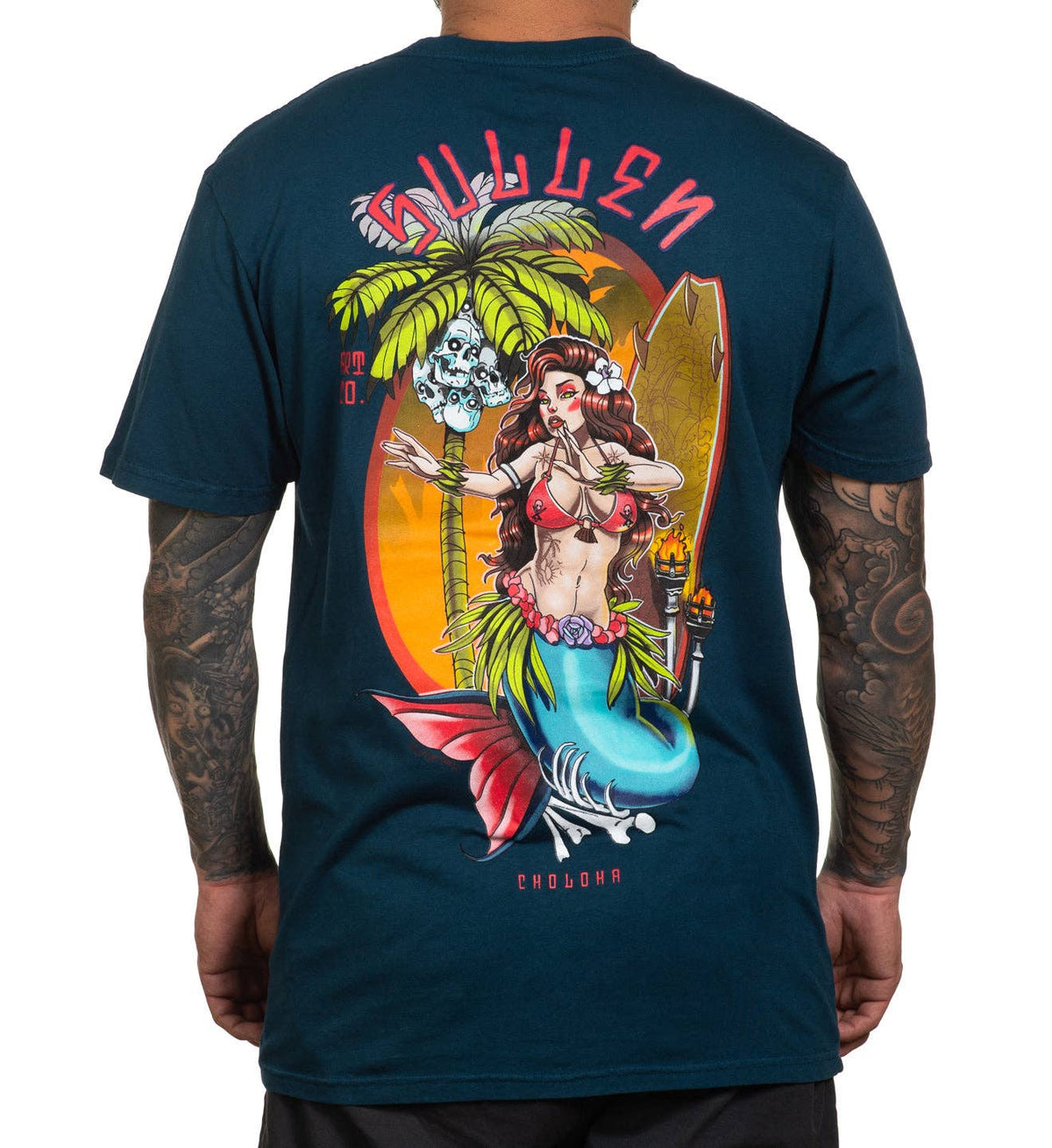 SULLEN CLOTHING MERMAID STARGAZER BLUE PREMIUM T-SHIRT