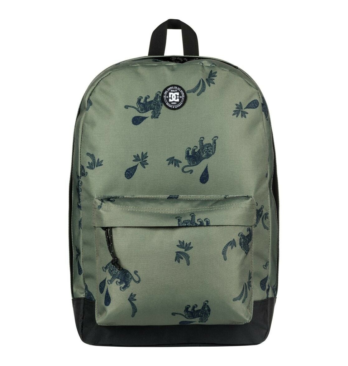 DC SHOES BACKSTACK BACKPACK VINTAGE GREEN TIGER AMBUSH