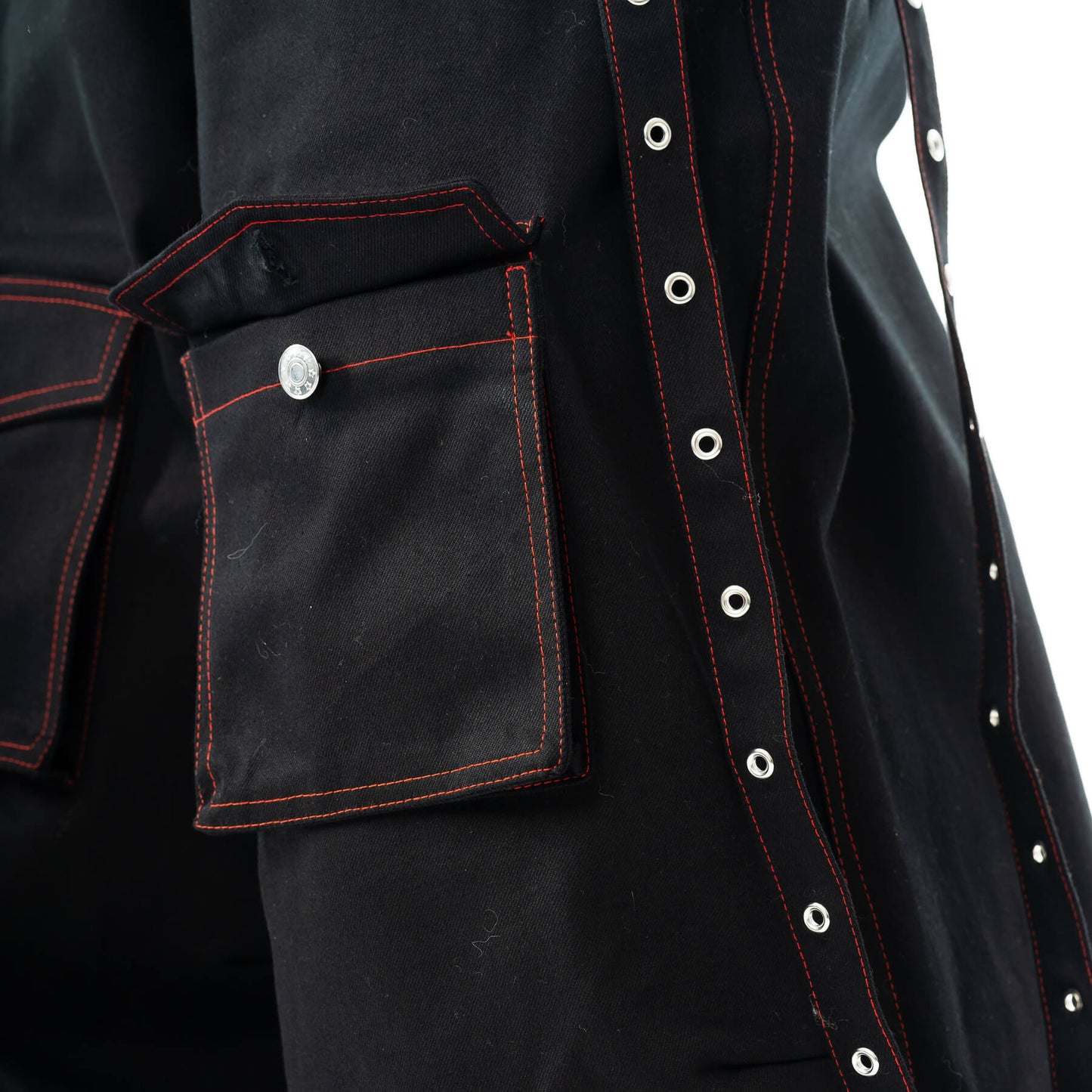 VIXXIN CHEMICAL JAYCEE LONG LEG PANTS BLACK RED