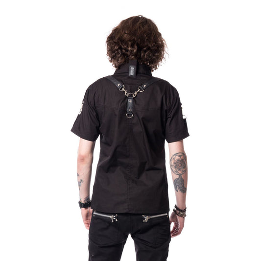 VIXXIN POIZEN INDUSTRIES RE SHIRT BLACK MENS