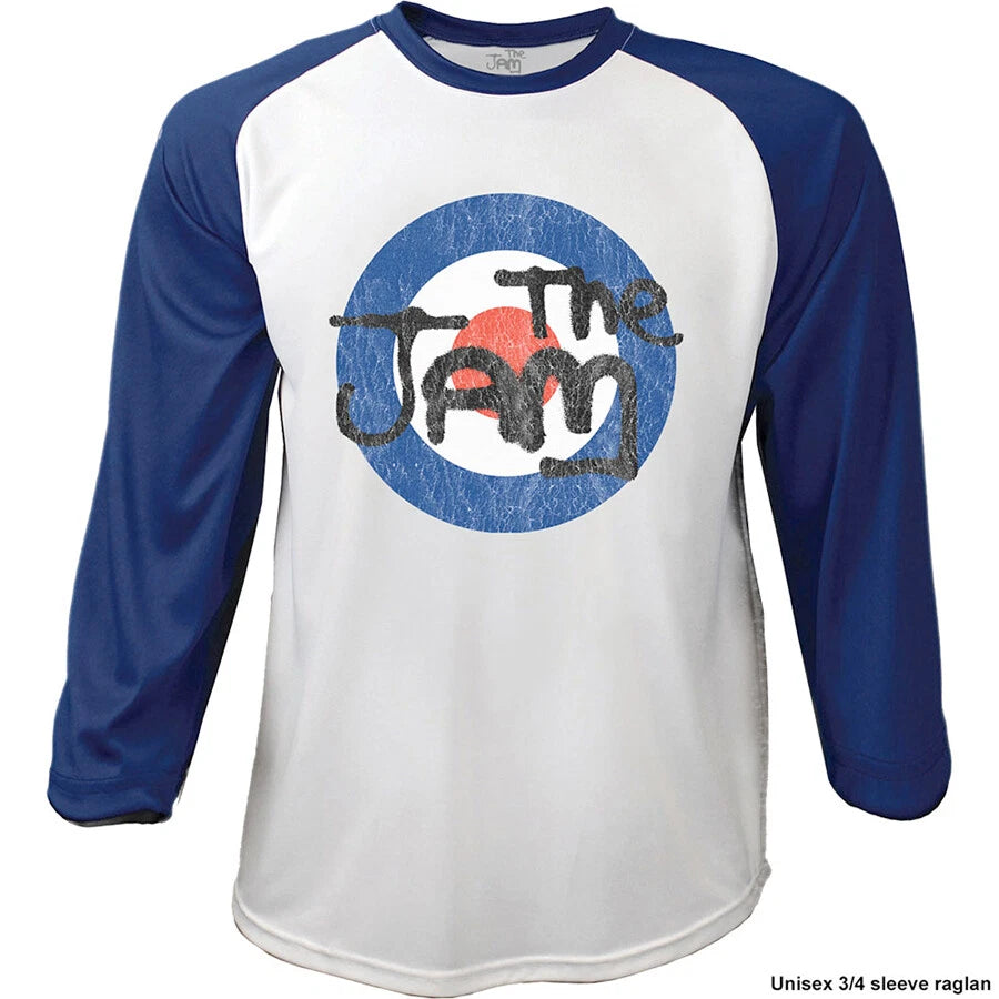The Jam Unisex T-Shirt: Target Logo Raglan Top