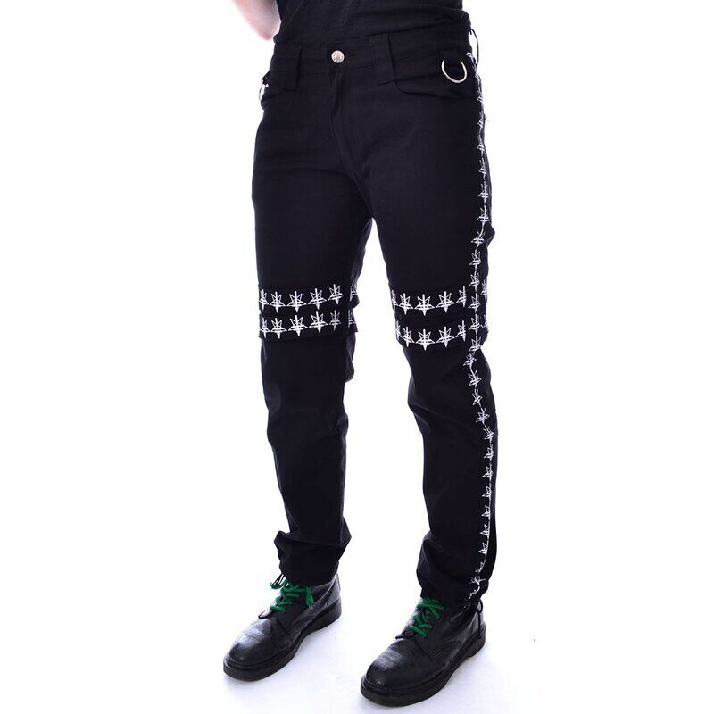 POIZEN HEARTLESS PENTAGRAM BLACK UNISEX PANTS