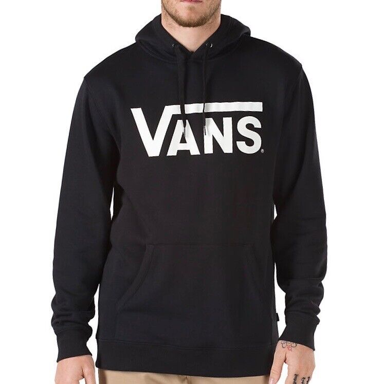 Vans Classic Logo Black & White Pullover Hoodie