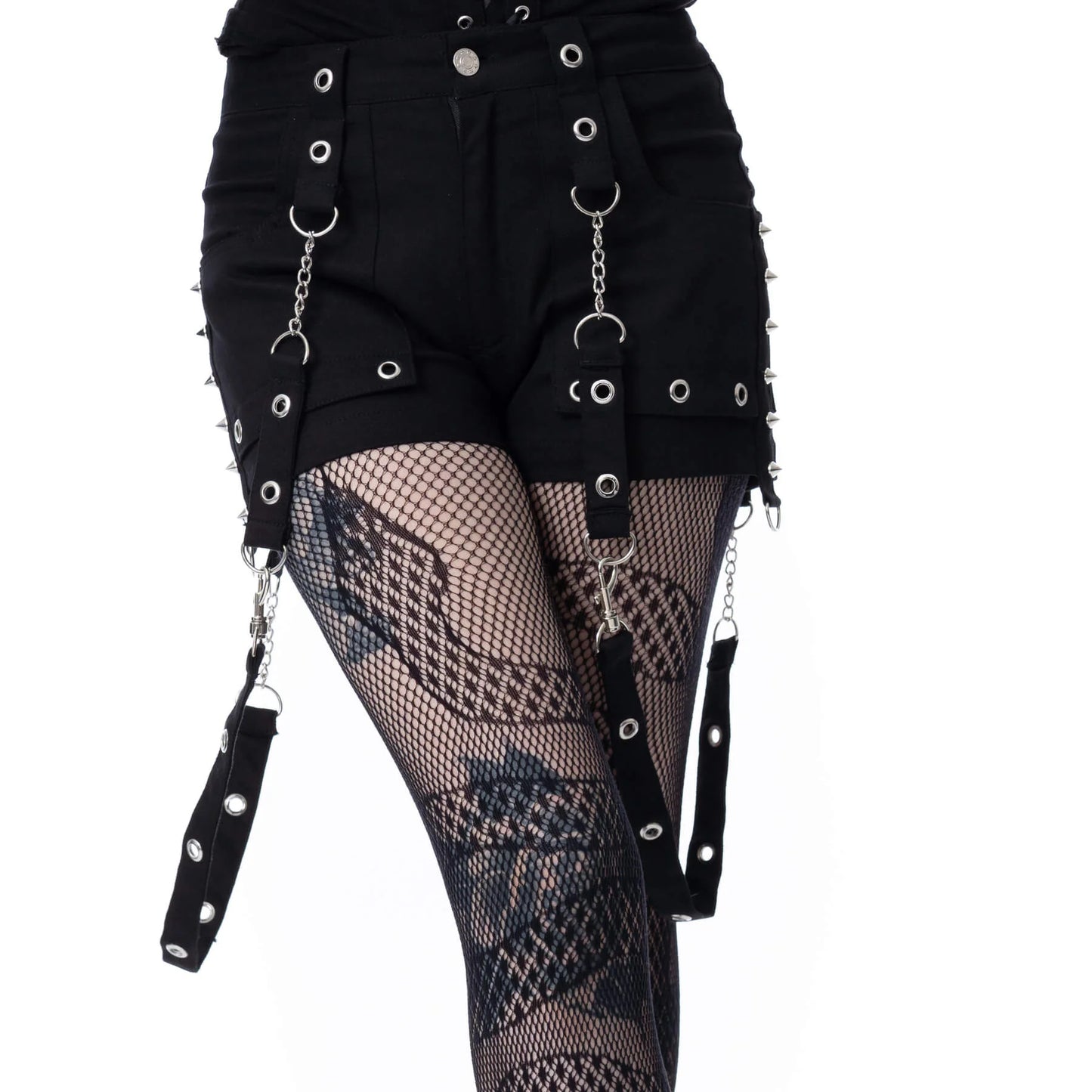 POIZEN HEARTLESS LADIES SABLE SHORTS - BLACK