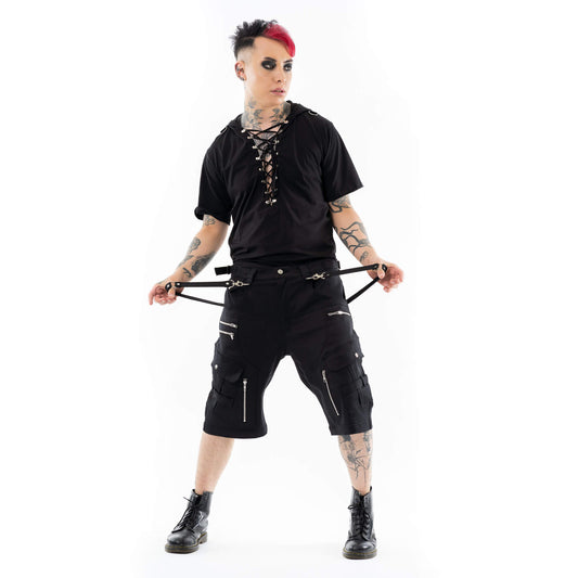 VIXXIN MENS SYDNEY SHORTS BLACK