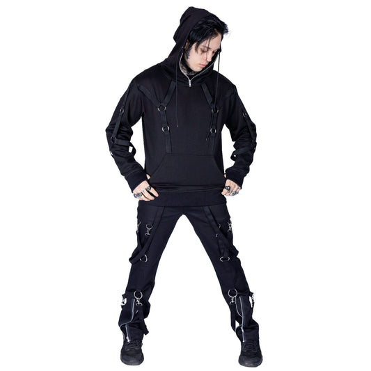 CHEMICAL BLACK TITAN HOODED TOP MENS