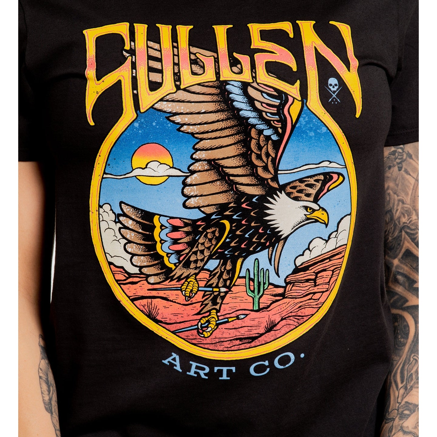SULLEN CLOTHING DESERT EAGLE LADIES SULLEN ANGELS T-SHIRT