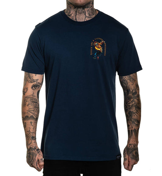 SULLEN CLOTHING ENEKO PANTHER MAJOLICA BLUE PREMIUM T-SHIRT (M)