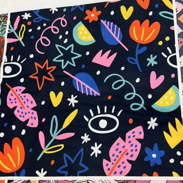 Beautifully Unique™ Colorful Doodles Curvy 10-14 Leggings