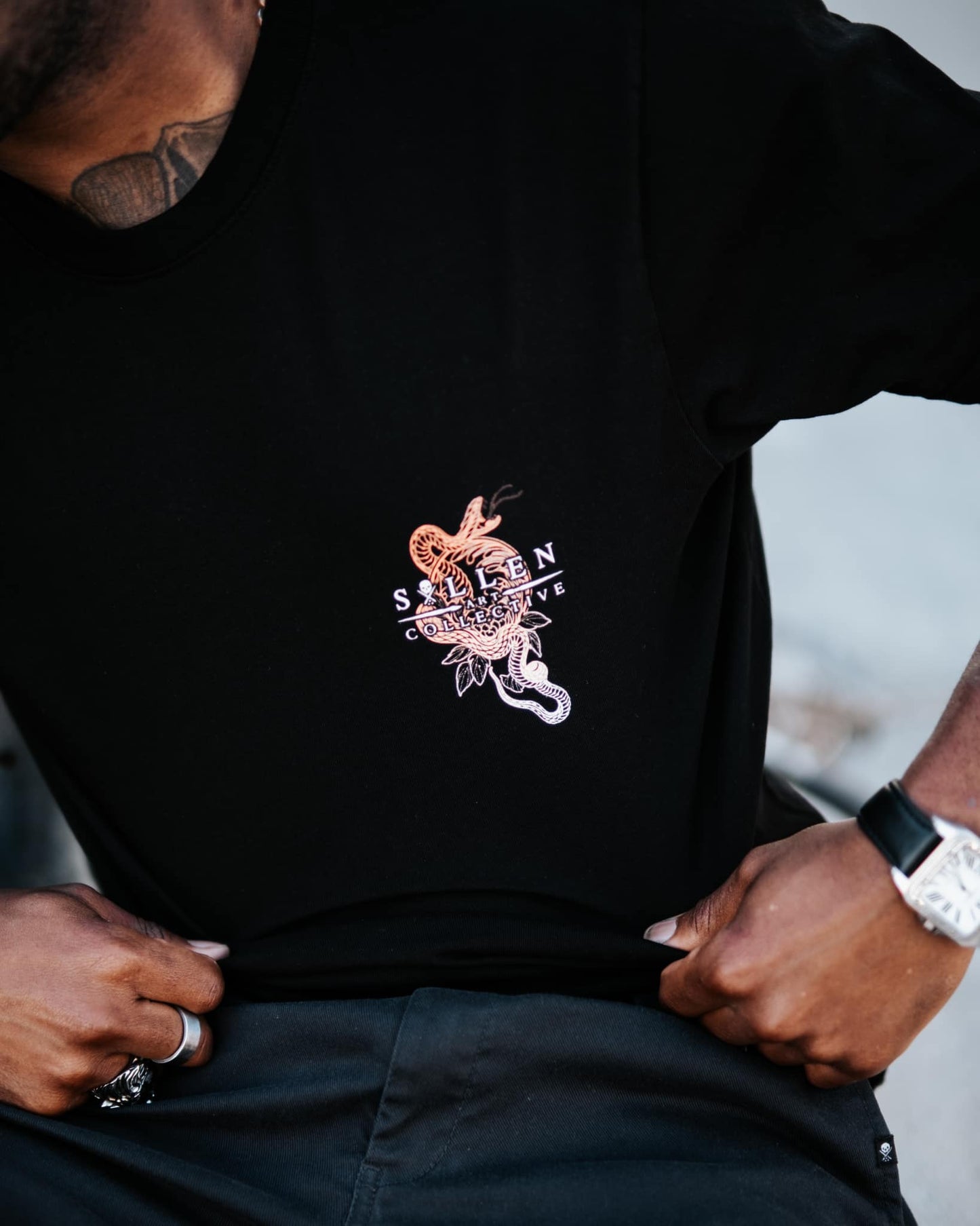 SULLEN CLOTHING BLACKENED BLACK PREMIUM T-SHIRT