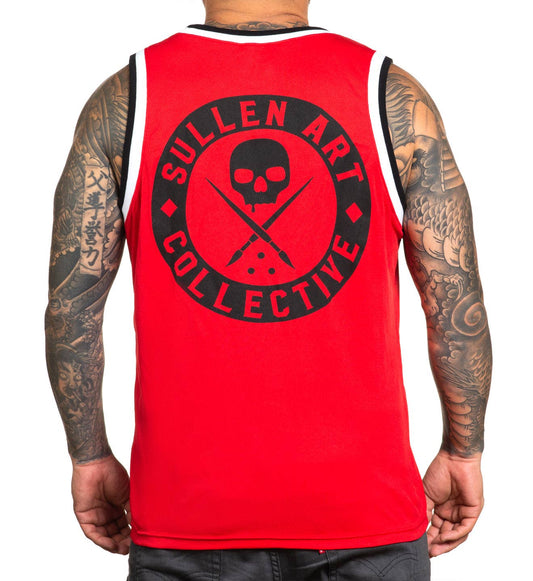 SULLEN CLOTHING BOH RED JERSEY TANK