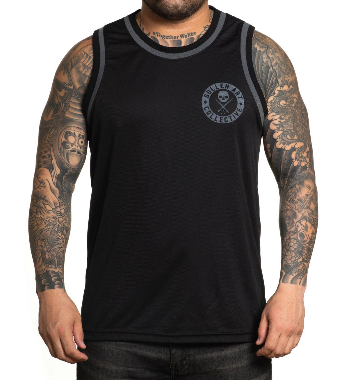 SULLEN CLOTHING BOH JERSEY TANK BLACK & GREY (L)