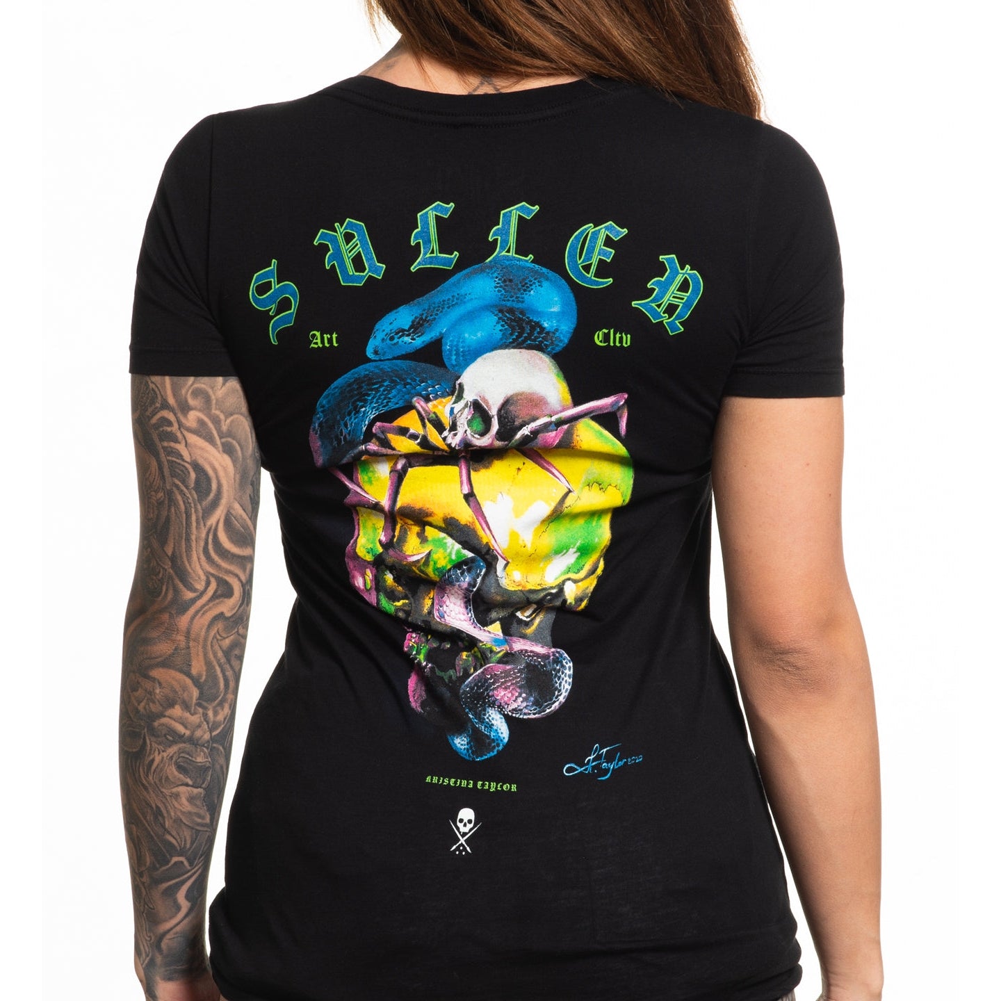 SULLEN ANGELS TAYLOR SKULL LADIES T-SHIRT