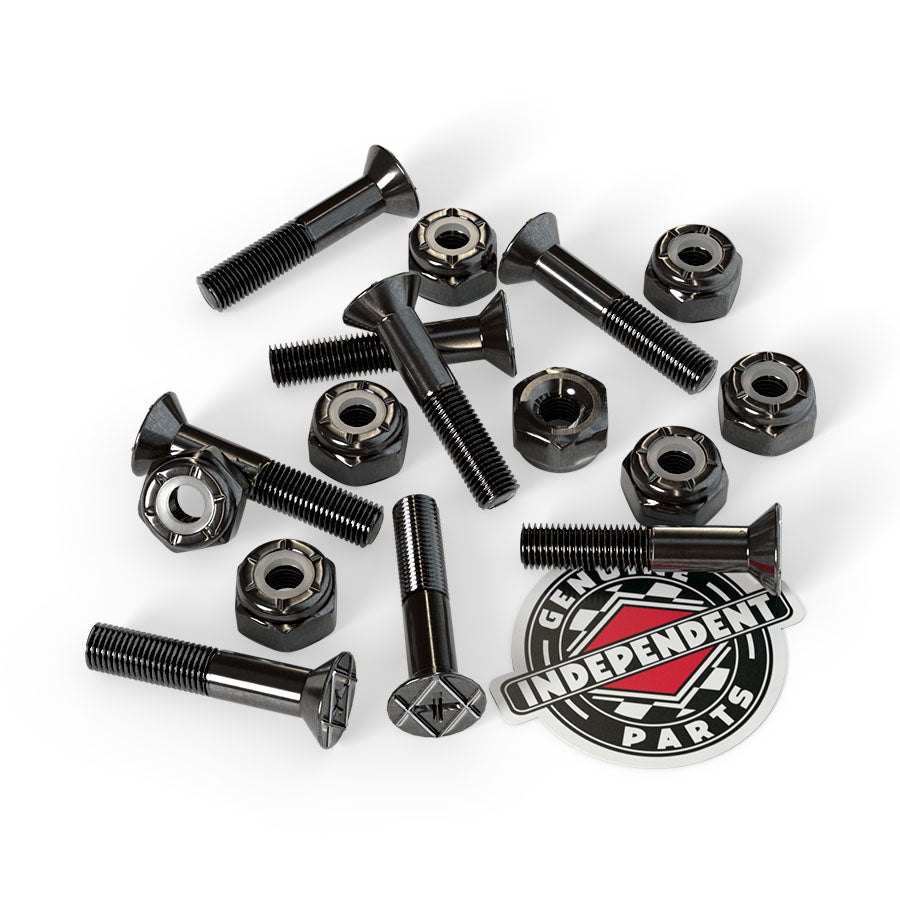 Independent Precision Bolts 1" Phillips Hardware Black Pk/8