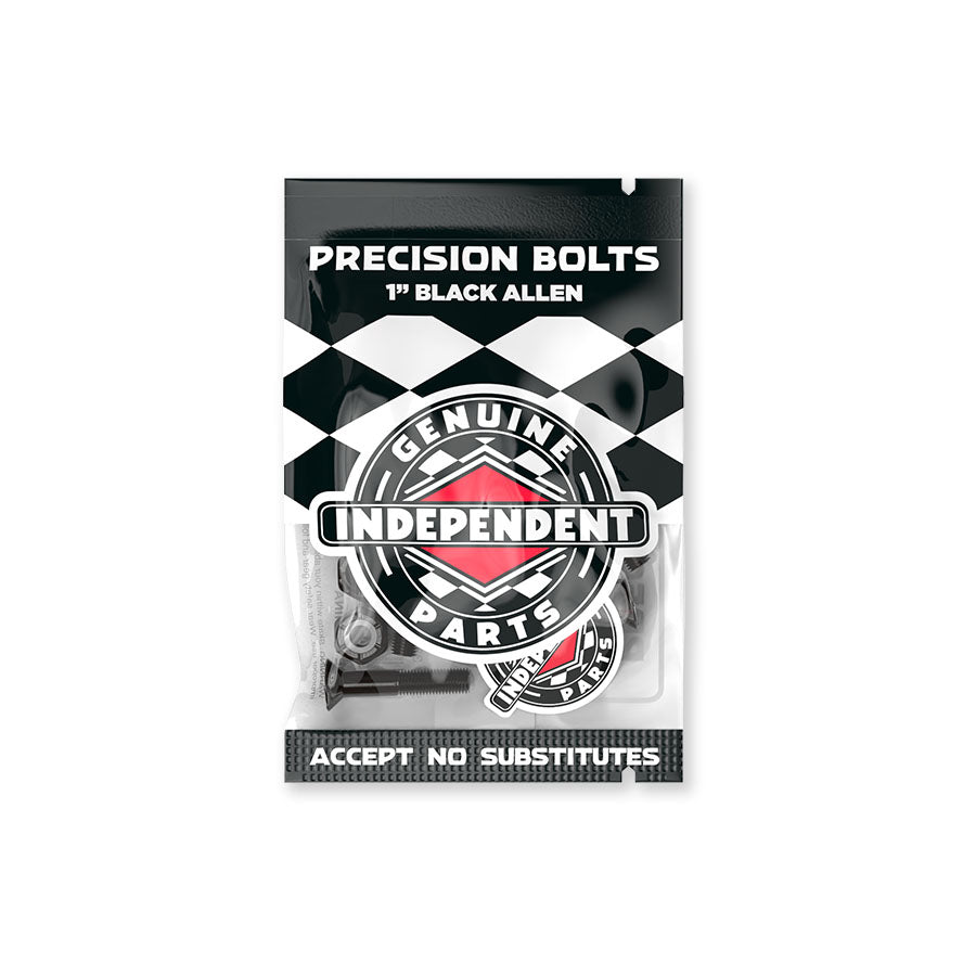 Independent Precision Bolts 1" Allen Hardware Black Pk/8