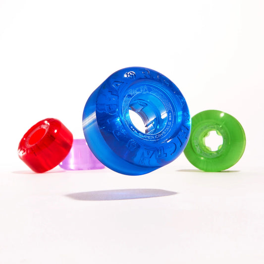 RICTA 54mm Super Crystals Trans Purple Green Blue Red 95a Skateboard Wheels