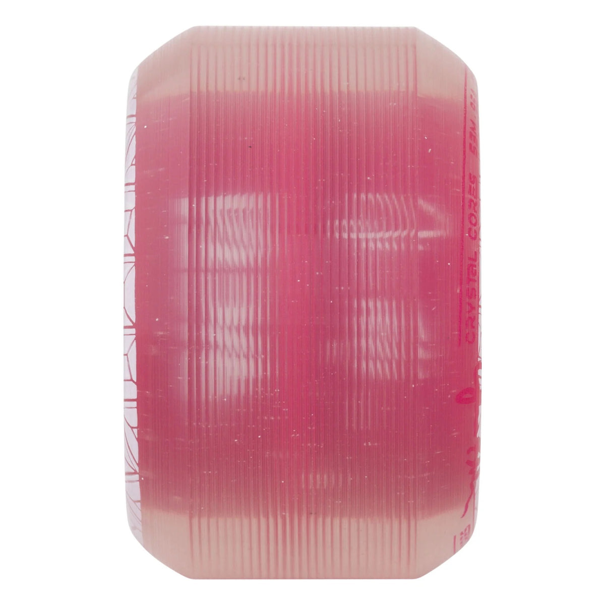 RICTA 53mm Shanahan Crystal Cores Clear Metallic Red 95a Skateboard Wheels