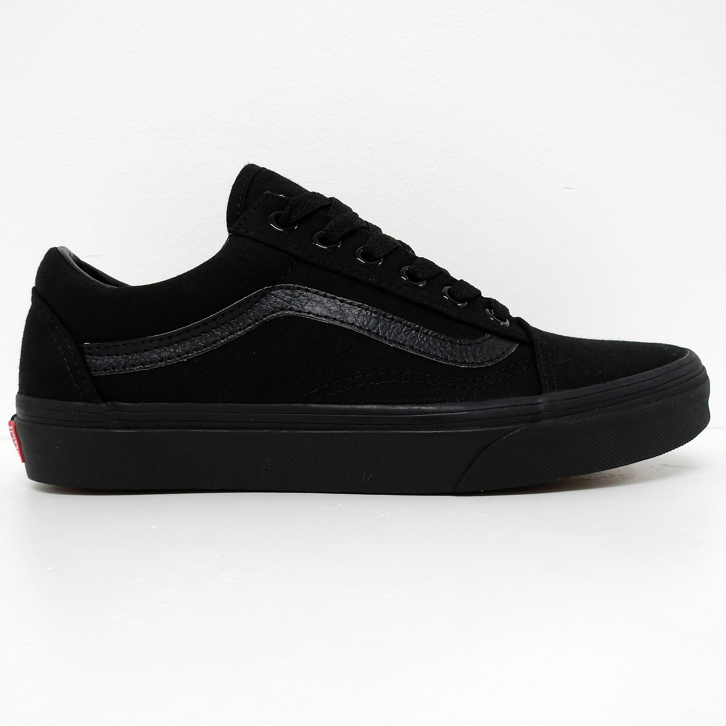 VANS OLD SKOOL BLACK BLACK CANVAS UNISEX TRAINERS
